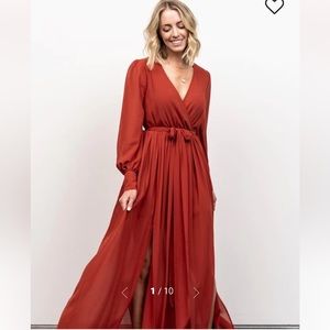Baltic Born Celine Maxi Dress in Rust